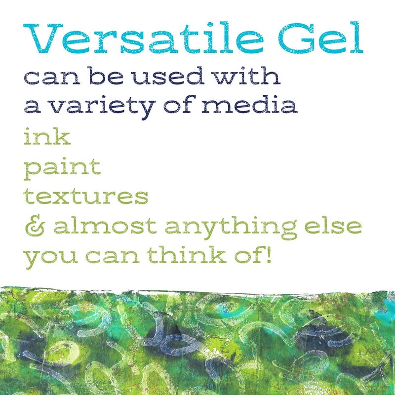 Gel Press Monoprinting Print Plate - 3â€ X 5â€ Gel Plate - Printmaking Supplies - Reusable Gel Printing Plate for Press Art for Card Making, Scrapbooking, Journaling, Arts and Crafts, Home Decor - Image 4